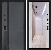 LABIRINT Входная металлическая дверь EvoLAB панель Зеркало Максимум цвет сандал белый