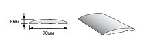 VellDoris Наличник 70 мм ламинированный RAL7040 1 шт.
