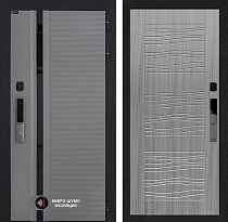 LABIRINT Входная металлическая дверь Пиано Смарт 2.0 панель №6 цвет cандал серый