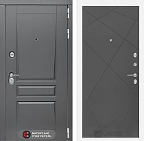 LABIRINT Входная металлическая дверь Платинум панель 24 графит софт