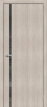 Дверь Браво модель Браво-1.55 цвет Cappuccino Melinga/Mirox Grey