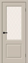 Дверь Браво модель Скинни-13 цвет Cream Pro/White Сrystal