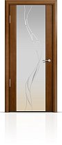 Дверь Мильяна модель Омега-2 цвет Анегри триплекс белый Иллюзия