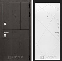 LABIRINT Входная металлическая дверь URBAN панель 24 белый софт