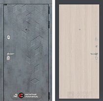 LABIRINT Входная металлическая дверь Бетон панель №5 цвет ясень светлый