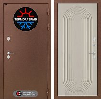 LABIRINT Входная металлическая дверь Термомагнит панель №33 цвет капучино