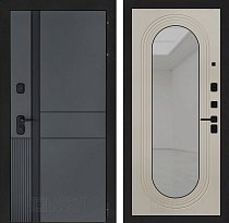 LABIRINT Входная металлическая дверь ЭвоЛаб панель Зеркало Дольче цвет капучино