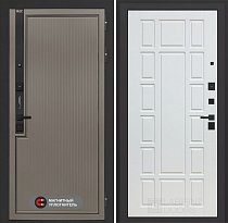 LABIRINT Входная металлическая дверь Лаб-1 Про панель №12 цвет белое дерево