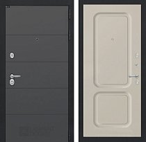 LABIRINT Входная металлическая дверь Арт Графит панель №9 цвет капучино