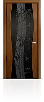 Дверь Мильяна модель Омега-1 цвет Анегри триплекс черный Мотив