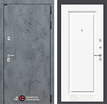 LABIRINT Входная металлическая дверь BETON панель №27 эмаль белая