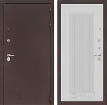 LABIRINT Входная металлическая дверь CLASSIC антик медь панель №30 белый софт