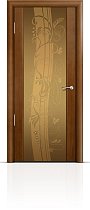 Дверь Мильяна модель Омега-2 цвет Анегри триплекс бронзовый Мотив