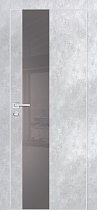 Profilo Porte модель PX-6 кромка хром с 4-х сторон цвет Серый бетон стекло лакобель серый