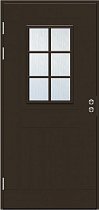 SWEDOOR Финская Входная дверь F1848 W71 цвет коричневый стекло Cotswold