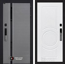 LABIRINT Входная металлическая дверь Пиано Смарт 2.0 панель №23 цвет белый софт