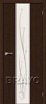 Дверь Браво Глейс-2 Twig 3D Wenge