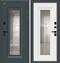 Входная Дверь Thermo Шелл СД/SBlack Старк антрацит/White Silk