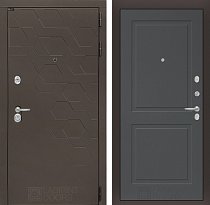 LABIRINT Входная металлическая дверь Smoky панель №11 цвет графит soft