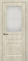 Дверь МариаМ Версаль-2 Дуб седой стекло контур серебро