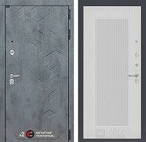 LABIRINT Входная металлическая дверь BETON панель №30 белый софт
