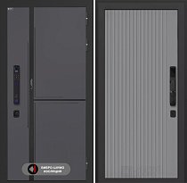 LABIRINT Входная металлическая дверь Лаб-3 Смарт панель №29 цвет серый софт рельеф