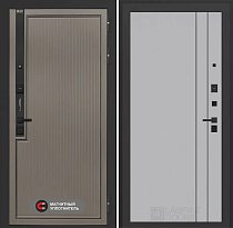 LABIRINT Входная металлическая дверь Лаб-1 Про панель №10 цвет серый софт рельеф