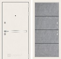 LABIRINT Входная металлическая дверь LINE WHITE панель 25 бетон светлый
