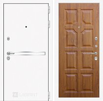 LABIRINT Входная металлическая дверь Лайн Вайт панель №17 цвет Голден ОАК