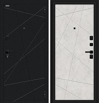 Входная Дверь модель Граффити-5/SBlack цвет Букле черное/Look Art