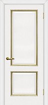 Дверь МариаМ Мурано-1 Белый патина золото