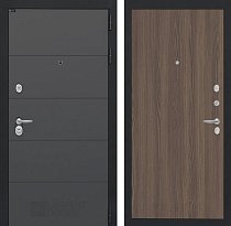LABIRINT Входная металлическая дверь Арт Графит панель №5 цвет ясень тёмный