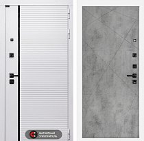 LABIRINT Входная металлическая дверь Роял панель №24 цвет бетон светлый