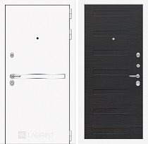 LABIRINT Входная металлическая дверь Лайн Вайт панель №14 цвет эко венге поперечный