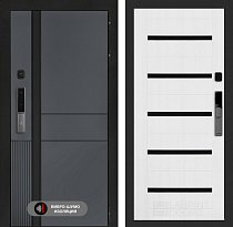 LABIRINT Входная металлическая дверь ЭвоЛаб Смарт панель №1 цвет белое дерево