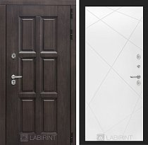 LABIRINT Входная металлическая дверь Лондон панель 24 белый софт