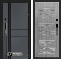 LABIRINT Входная металлическая дверь ЭвоЛаб Смарт панель №6 цвет сандал серый