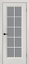 Дверь Текона модель Смальта-Шарм 11 цвет IVORY стекло