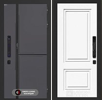 LABIRINT Входная металлическая дверь Лаб-3 Смарт панель №26 цвет эмаль белая