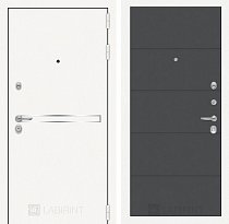 LABIRINT Входная металлическая дверь Лайн Вайт панель №13 цвет графит софт