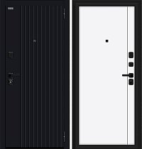 Входная Дверь модель Джентл/SBlack цвет Black Shell/White Silk