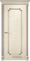Дверь Оникс модель Палермо-2 цвет Слоновая кость патина коричневая
