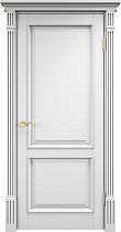 Дверь Массив Сосны модель 112ш Багет цвет Белая Эмаль