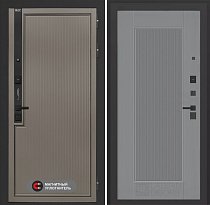 LABIRINT Входная металлическая дверь Лаб-1 Про панель №30 цвет серый софт рельеф