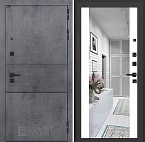 LABIRINT Входная металлическая дверь Инфинити панель Зеркало Максимум цвет белый софт