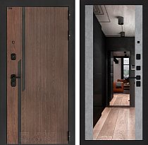 LABIRINT Входная металлическая дверь Karmina панель Зеркало Максимум цвет бетон светлый