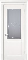 Дверь Текона Смальта модель Белла-15 цвет RAL 9010 стекло