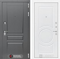 LABIRINT Входная металлическая дверь Платинум панель 23 белый софт