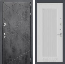 LABIRINT Входная металлическая дверь Лофт панель №30 цвет белый софт