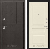 LABIRINT Входная металлическая дверь URBAN панель 3 кремовый soft